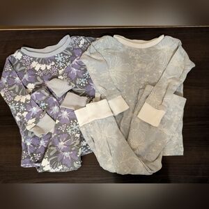 The Honest Company Purple and Gray Kids Pajama Sets